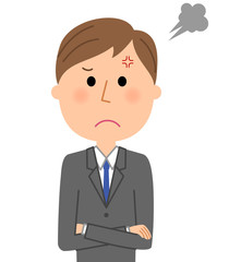 ビジネスマン　怒る