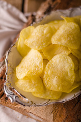 Potato chips product photography