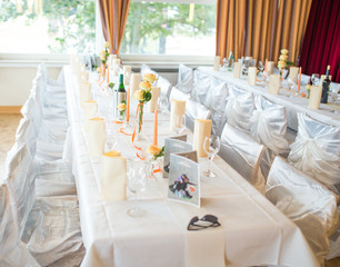 at our wedding day