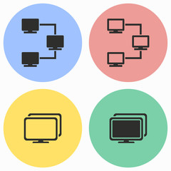 Network icon set.