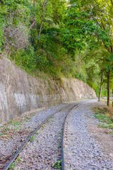 Death railway, built during World War II,Kanchanaburi Thailand