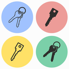 Key icon set.