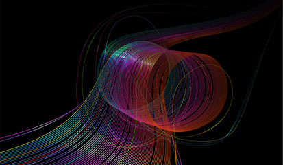 Abstract background with colorful lines, eps10 vector