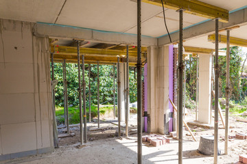Fototapeta premium on the construction of a new house