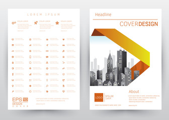 Fototapeta na wymiar Cover Design Vector template set Brochure, Annual Report, Magazine, Poster, Corporate Presentation, Portfolio, Flyer, Banner, Website. A4 size