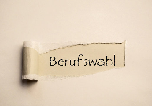 Papier Berufswahl