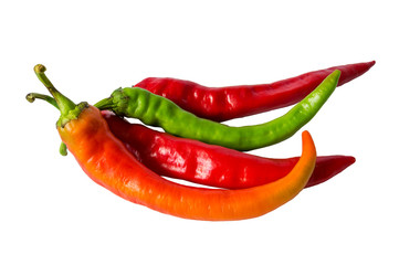 fresh pepper isolated on white background