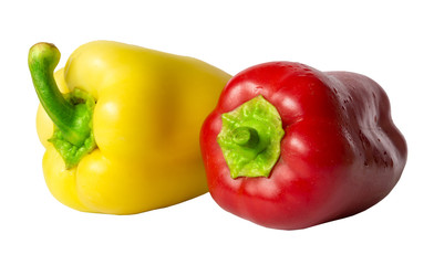 fresh pepper isolated on white background