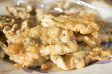 battered fritters of anchovies just fried