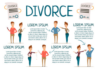 Marriage And Divorce Infographics