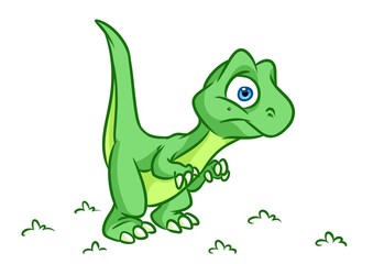 Obraz premium Dinosaur cartoon Illustrations isolated image animal character