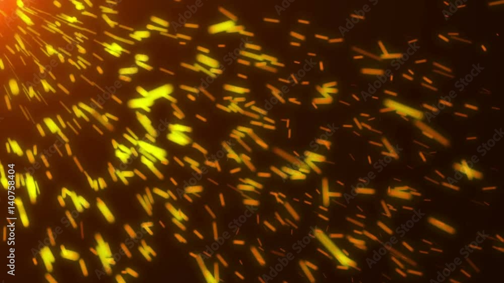 Poster abstract background with sparks. seamless loop