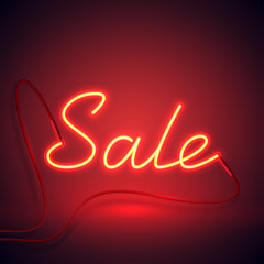 neon sign sale red and orange color-01