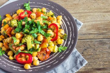 chickpeas and vegetables