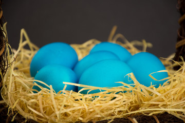 Blue easter egg