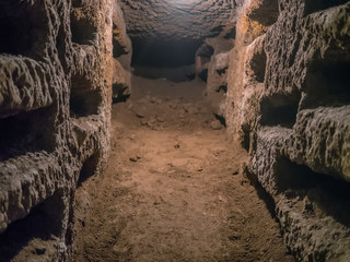 Catacombe di San Pancrazio under the basilica in Trastevere, Rome