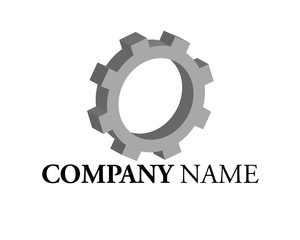 logo azienda con igranaggio vettoriale
