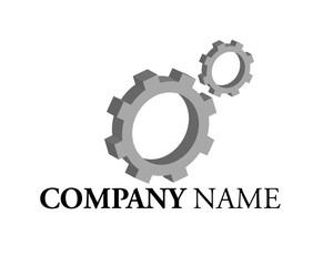 logo azienda con igranaggi vettoriale