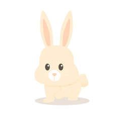 Fototapeta na wymiar rabbit cartoon isolated vector