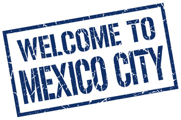 welcome to Mexico City stamp