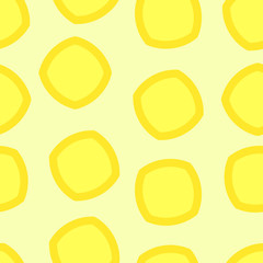 Seamless simple pattern in lemon color. Pattern for wrapping. Pattern for fabric coloring.