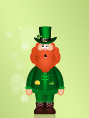 man with red beard for St. Patrick's day