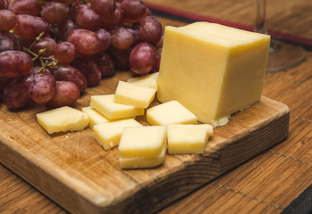White Cheese and Red Grapes