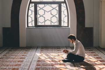 Muslim in mosque
