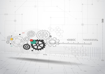Abstract Technology Background