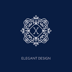 monogram design template