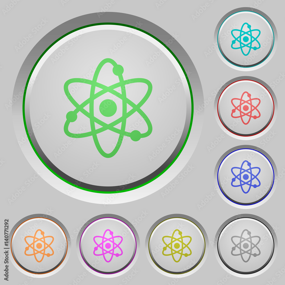 Poster atom push buttons