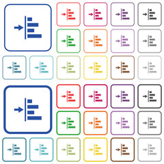 Increase left indentation of content outlined flat color icons