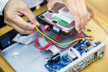 Check the DVR,Insert a storage device in the DVR.