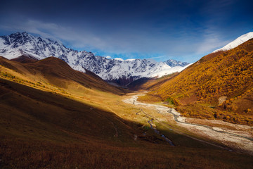 beautiful alpine valley