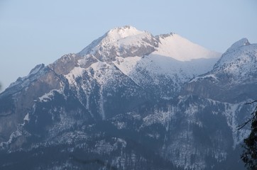 Fototapeta na wymiar Zdziar, view on The Low Tatras Mountains. Slovakia 2014