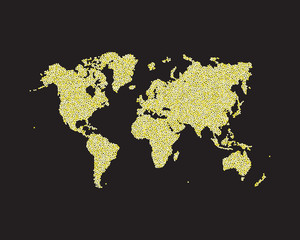 Fototapeta na wymiar world map dots. abstract background. vector illustration