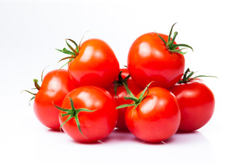 Tomatoes  isolated on white