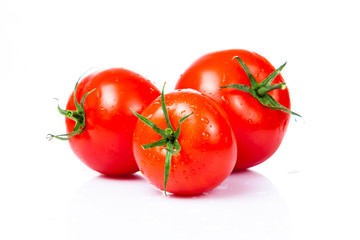 Tomatoes  isolated on white
