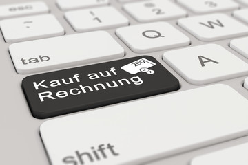 Tastatur - Kauf auf Rechnung - schwarz
