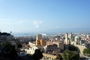 Panorama of Cagliari.Sardinia.Italy.