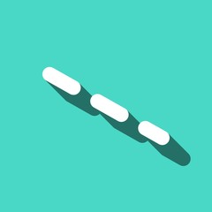 dash-dotted line icon stock vector illustration flat design