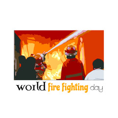 Firefighting fire rescue Logo Vector