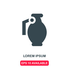 Grenade icon vector