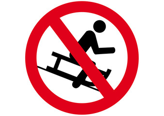 Schild Schlittenfahren verboten