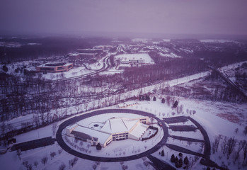 Aerial of Plainsboro Sunrise