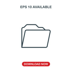 Folder icon vector