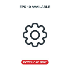 Settings icon vector