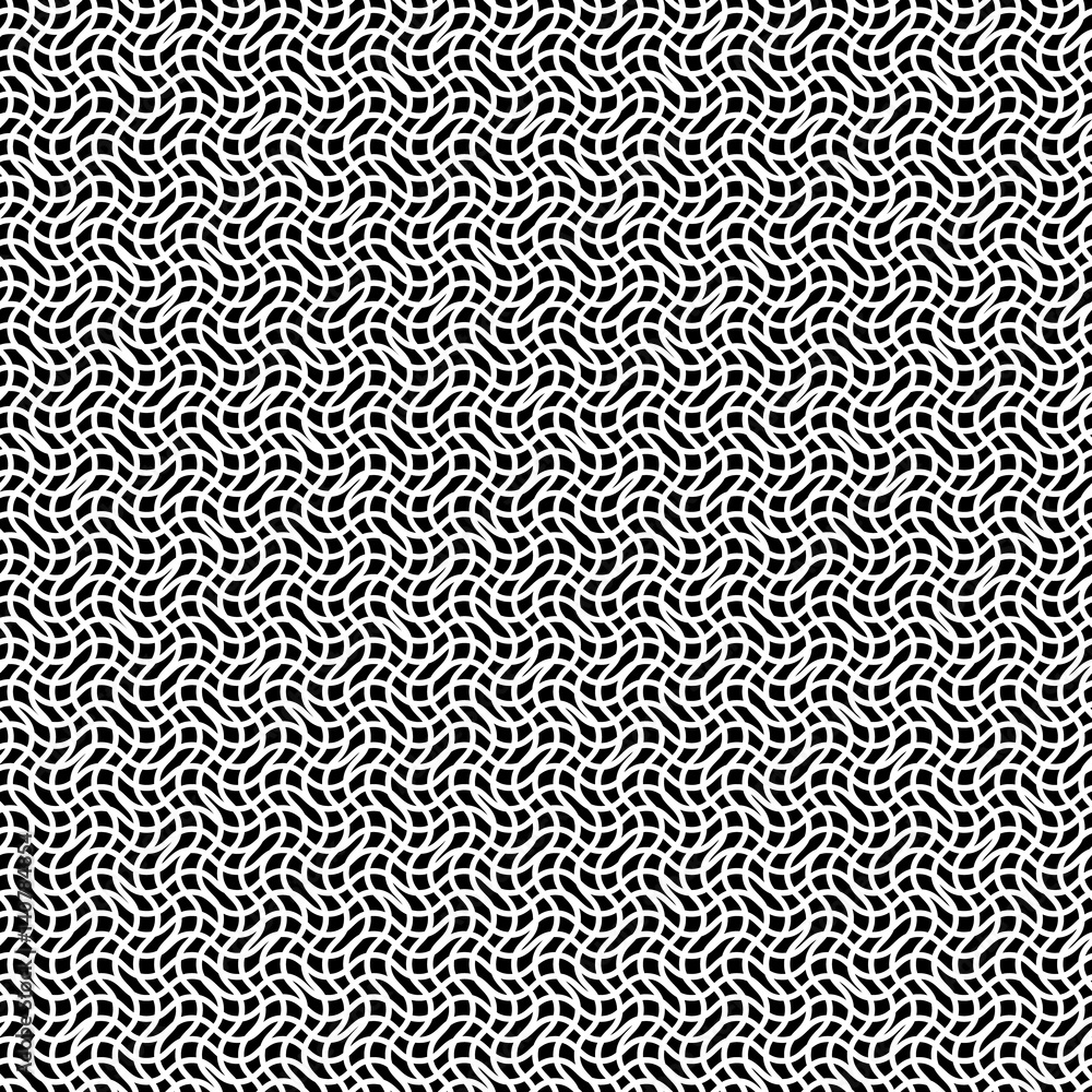 Poster repeatable abstract snakeskin grid, mesh pattern. grid, mesh of irregular wavy, zigzag lines