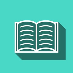 open book icon stock vector illustration flat design