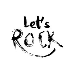 Let's Rock Typographic Design 